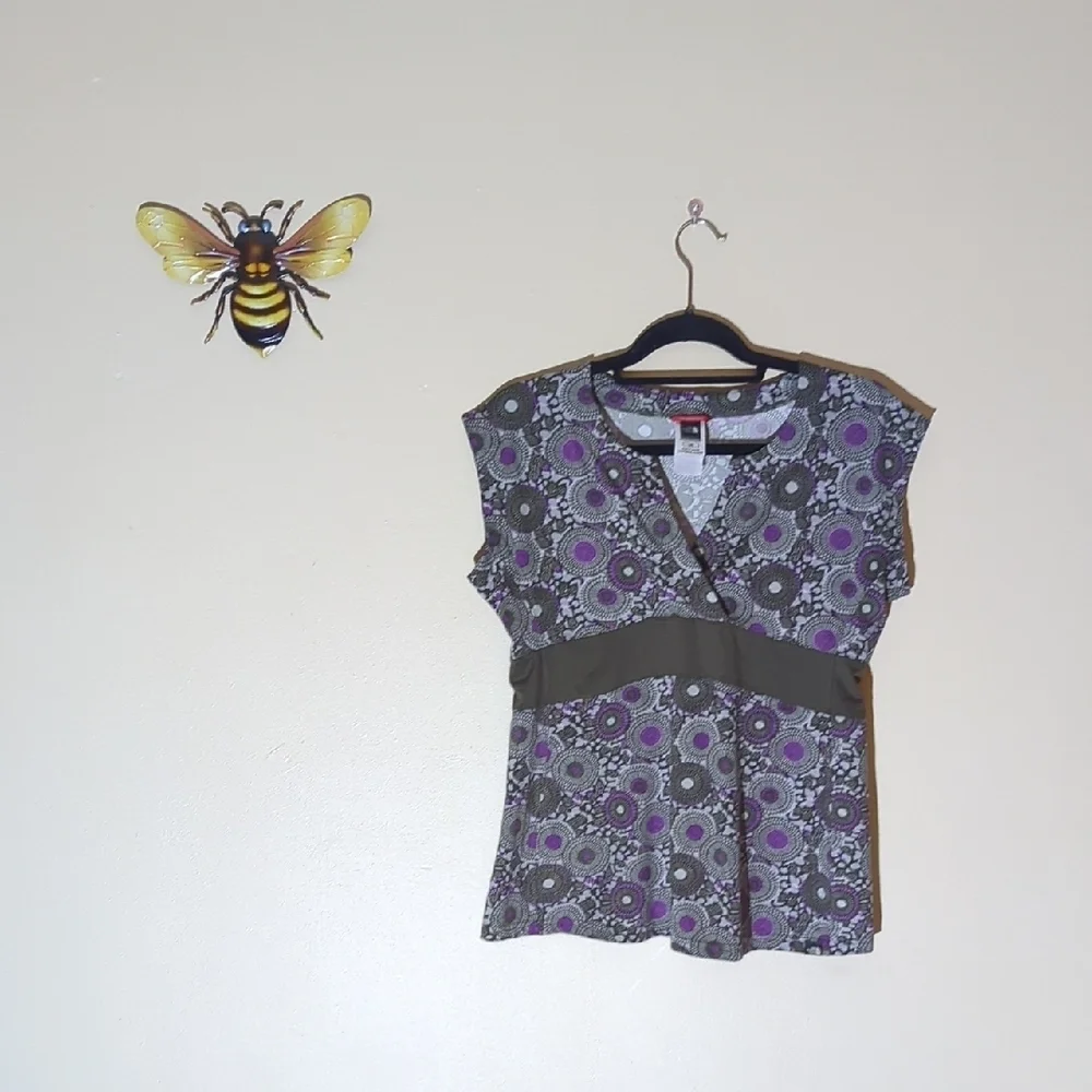 The North Face Women's Purple and Gray Blouse - Picture 1 of 9